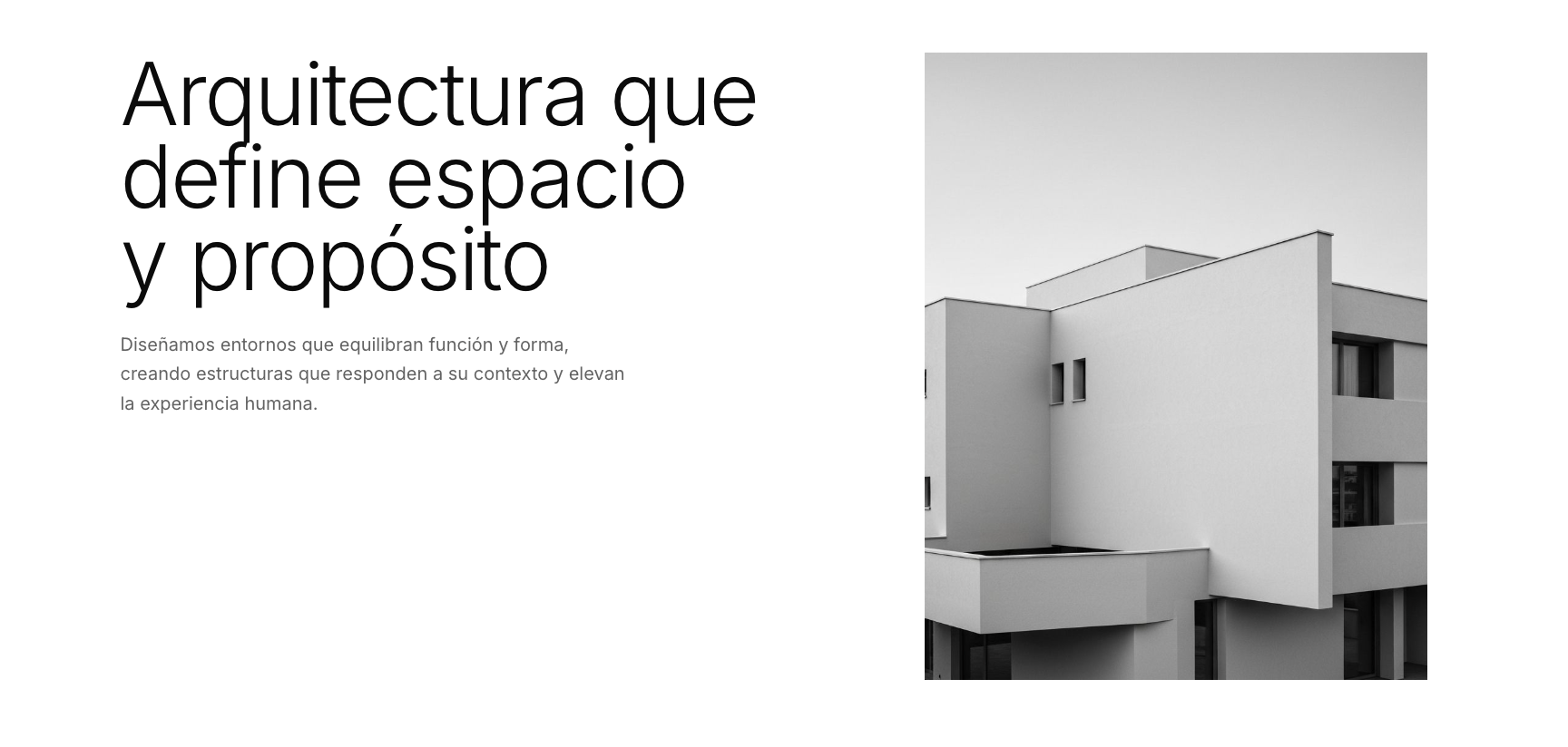Estudio de arquitectura (mockup)